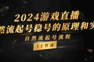 （11653期）2024游戏直播-自然流起号稳号的原理和实战，自然流起号流程（11节）