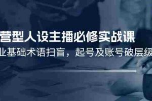 （11605期）运营型·人设主播必修实战课：行业基础术语扫盲，起号及账号破层级
