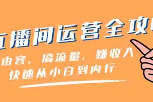 （8242期）直播间-运营全攻略：做由容，搞流量，赚收入一快速从小白到内行（46节课）