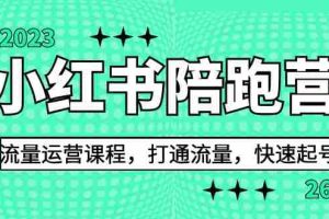 （6881期）2023小红书陪跑营流量运营课程，打通流量，快速起号（26节课）