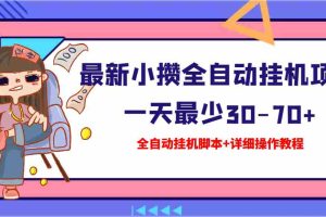 （3056期）【高端精品】最新小攒全自动挂机项目 一天最少30-70+【挂机脚本+操作教程】
