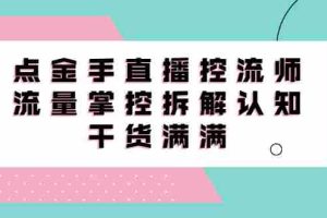 （2334期）直播控流师线上课，流量掌控拆解认知，干货满满