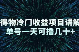 （2264期）得物冷门收益项目讲解，单号一天可撸几十+