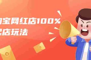 （1695期）淘宝网红店100%起店玩法：稳定月利润在5000块左右，轻松一人可操作多店
