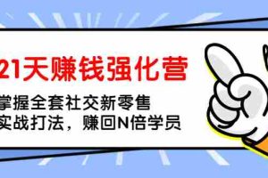 （1362期）21天赚钱强化营，掌握全套社交新零售实战打法，赚回N倍学员（完结）