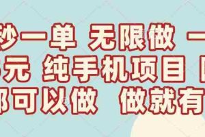 （14493期）10秒钟一单，一单5毛钱到手，无限做，做就有，一天轻松日入300+