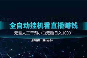 （14483期）直播助手全自动看大平台直播赚钱，全自动无需人工干预，小白无脑日入1000