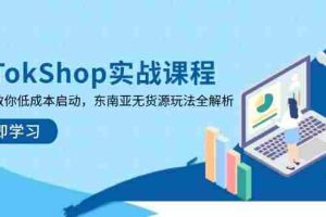 （14269期）TikTokShop实战课程，手把手教你低成本启动，东南亚无货源玩法全解析