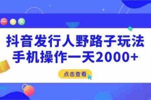 （14319期）抖音发行人野路子玩法，手机操作一天2000+