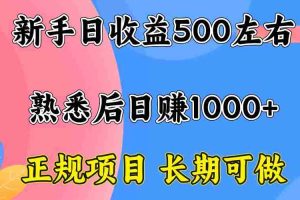 （15978期）一台电脑，前期日收益300-500，熟练后日入1000左右
