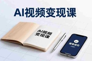 （17065期）AI视频变现课，学完即可创作短片、接商单，实现副业增收，单项目报价可达千元